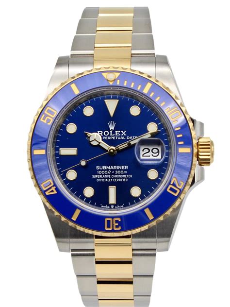 rolex blue dial submariner watch.